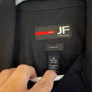 JF J.Ferrar Black Dress Shirt